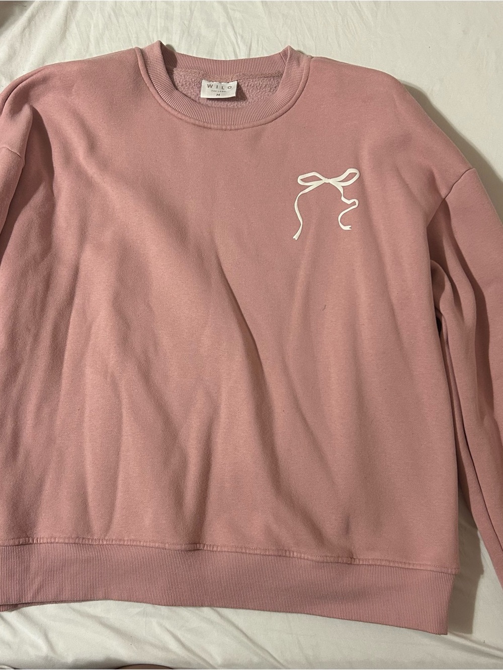 Wilo The Label Dusty Rose Crewneck Sweatshirt